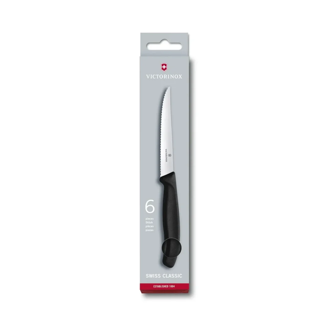 Set Victorinox De 6 Cuchillos Para Bistec Dentados De Punta 6.7233.6