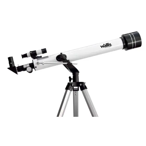 Telescopio Refractor Con Montura Altazumutal Amp.525 X, 700x60 Mm Blanco