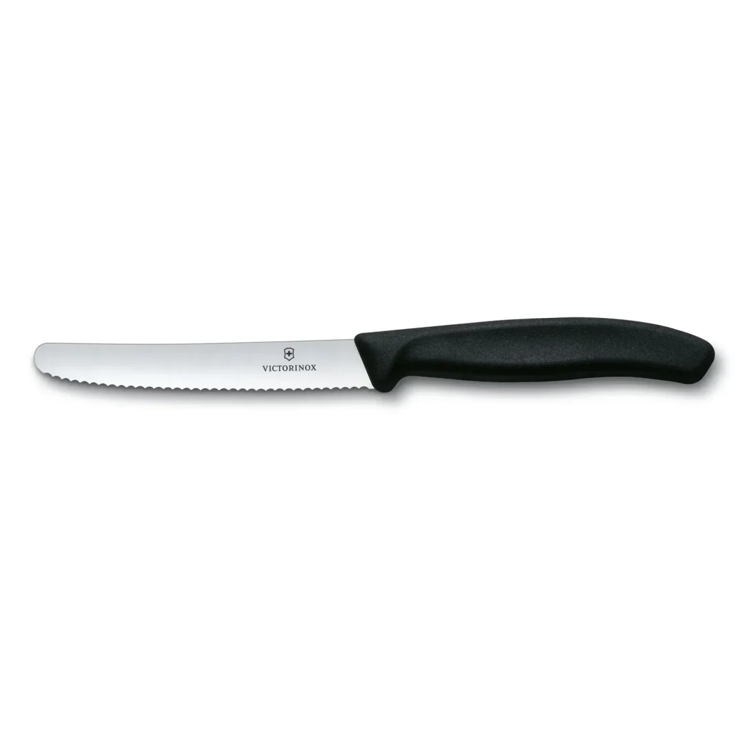 Cuchillo Victorinox Dentado Para Mesa O Tomate Hoja 11 Cm Mango Negro 6.7833