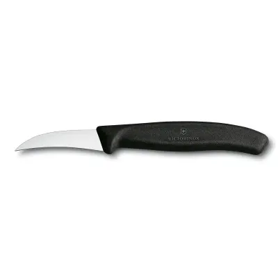 Cuchillo Victorinox Torneador Con Hoja Curva De 6 Cms - Negro