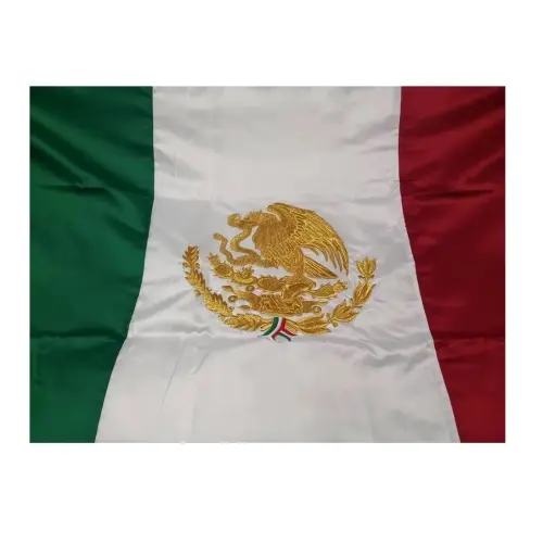 Bandera Reglamentaria Bordada Dorada