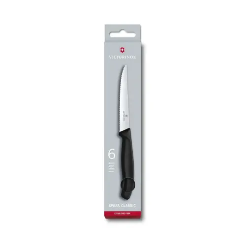 Set Victorinox De 6 Cuchillos Para Bistec Dentados De Punta 6.7233.6