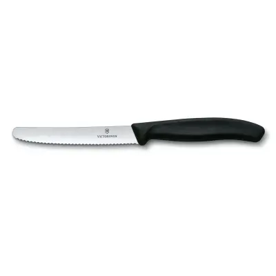 Cuchillo Victorinox Dentado Para Mesa O Tomate Hoja 11 Cm Mango Negro 6.7833