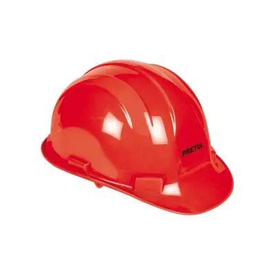 Casco De Seguridad Pretul Con Ajuste De Boton Cas-P - Rojo