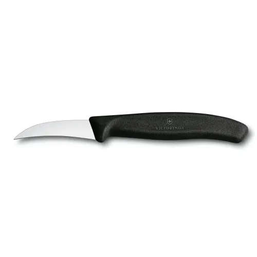 Cuchillo Victorinox Torneador Con Hoja Curva De 6 Cms - Negro