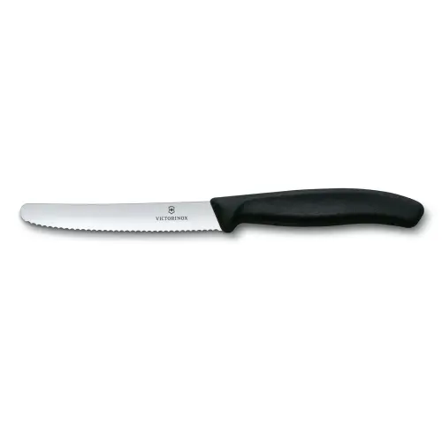 Cuchillo Victorinox Dentado Para Mesa O Tomate Hoja 11 Cm Mango Negro 6.7833