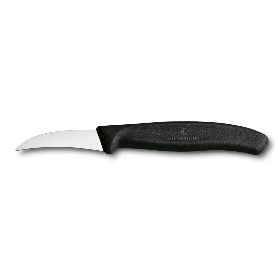 Cuchillo Victorinox Torneador Con Hoja Curva De 6 Cms - Negro