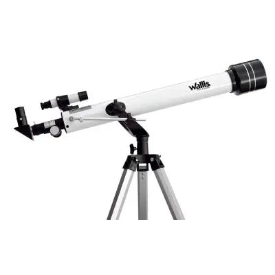 Telescopio Refractor Con Montura Altazumutal Amp.525 X, 700x60 Mm Blanco