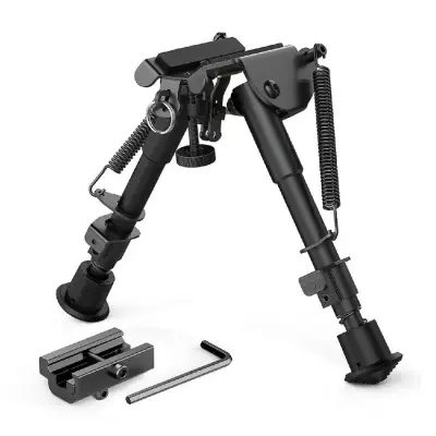 Bipie Tactico Para Rifle Fabricado En Aluminio Con Altura Ajustable - 6" A 9"